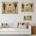 thumbnail image 4 of Designart "Symbols Sacred African Wall art I" African Print on Natural Pine Wood, 4 of 5