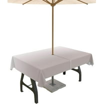 Outdoor Tablecloth with Umbrella Hole and Zipper Brown Ombre Rectangle Tablecloths 60x84 Outside Table Cloths Gradient Gradual Color Patio Table Cover for Outdoor Tables Picnic Garden Party