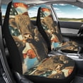 thumbnail image 3 of XYZCANDO Highland Cow American Flag Car Seat Cover Waterproof Durable Car Front Seat Cover Set Automobile Seats car Front Seats, Stretchy Breathable Truck Sedan, 3 of 9