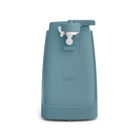 bella Electric Can Opener with Stainless Steel Cutting Blade and Cord Storage, Surf