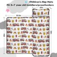 thumbnail image 5 of Fireman and Shield White Pattern Teens Toddler Nap Mat with Pillow, Sleeping Mat Bag for Preschool Daycare 59"x22", 5 of 6