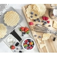 thumbnail image 2 of Pizzelle Maker- Polished Electric Pizzelle Baker Press Makes Two 5-Inch Cookies at Once- Recipes Included, 2 of 4