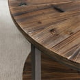 thumbnail image 5 of JACKSON ROUND METAL AND RUSTIC WOOD COCKTAIL TABLE, 5 of 10