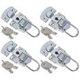 thumbnail image 4 of FOMIYES Plated Silver Wooden Case Latch Buckle Durable Iron Material Convenient Installation, 4 of 6