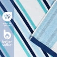 thumbnail image 4 of Better Homes & Gardens Oversized Cotton Blend Cabana Beach Towel, 72" x 38", Blue, 4 of 8