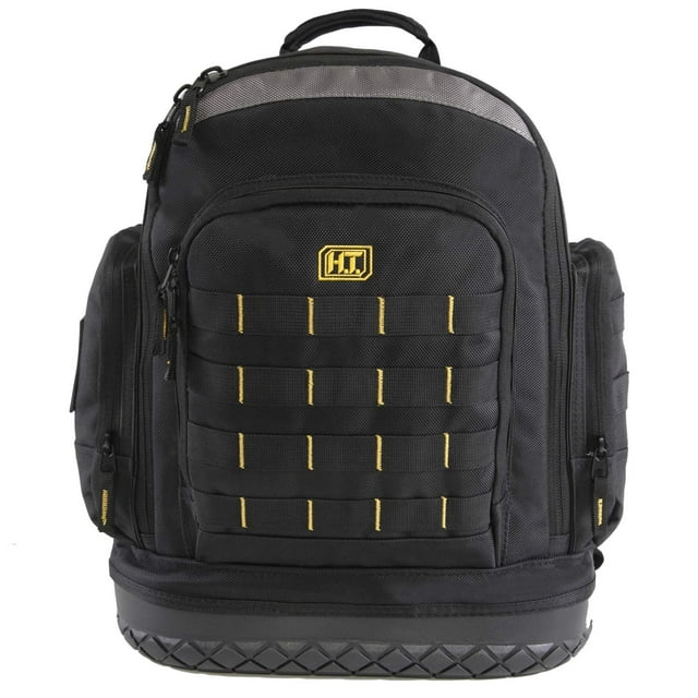 Highland Tactical Men's Task Tool Backpack with Molle Webbing, Black, One Size