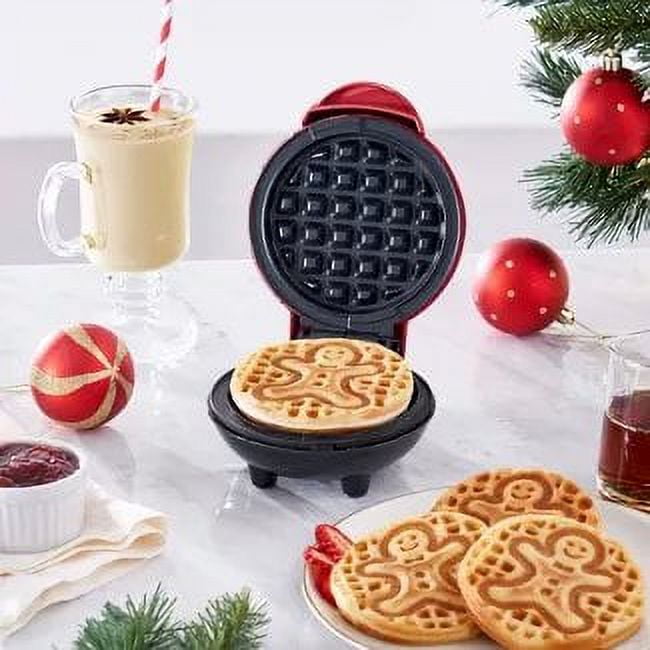 Bella Mini Waffle Maker, Gingerbread Red 11304887 — Beach Camera