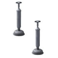 thumbnail image 1 of Leojiow 2Pcs Powerful Plunger For Clogged Toilets Heavy Duty Bladder Plunger Effective Toilet Unclogger Easy Grip Handle Universal Fit For All Standard Toilets One Size, 1 of 5
