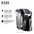 thumbnail image 5 of Keurig K425 Single Serve Coffee Brewer, Black, 5 of 18