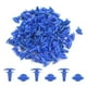 100 Pcs Plastique Bleu Voiture Garniture Pare-Chocs Fixation de Porte Clips Moulage Retenue Rivet – image 2 sur 2