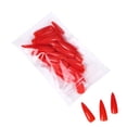 thumbnail image 1 of Minnieouse 1 Juego de prensa en las uñas, barra Artificial larga de almendras, calcomanías de arte de Color sólido, herramienta de belleza, Arte de uñas No.6 rojo, 1 of 6
