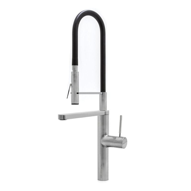 KWC Faucets 10.151.423.700 ONO High Flex Kitchen Faucet Steel Touch On