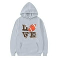 thumbnail image 1 of MIASHUI Sweat à Capuche Garçons Filles Enfants Rugby Imprimés Lettres Manches Longues Hauts Chauds, Gris, 1-2 Ans, 1 of 4