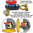 thumbnail image 2 of Car Battery Disconnect Switch Battery Isolator Power Cut Off Switches Battery Shut Off Switch for Car RV Boat Truck ATV, 2 of 8