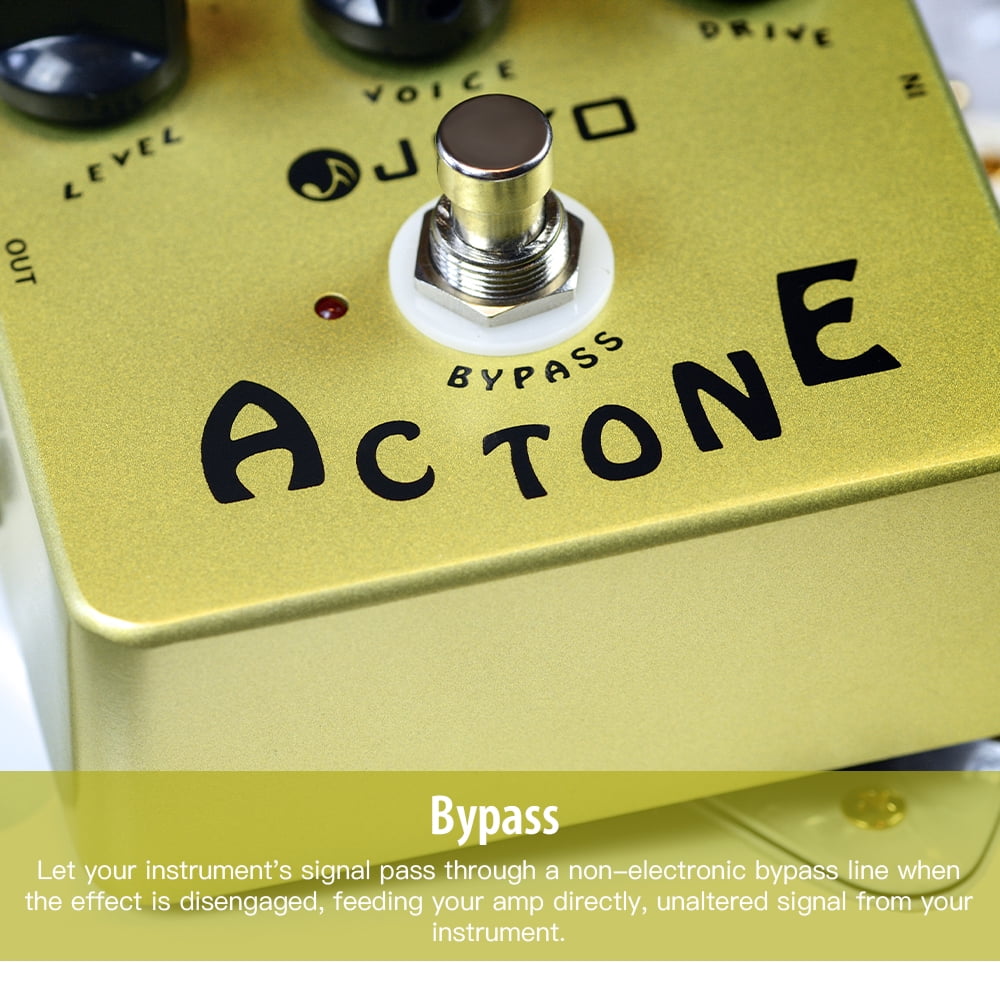 JOYO JF-13 AC Tone Amp Simulator Guitar Effect Pedal Vintage Tube Amplifier British Rock