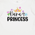thumbnail image 4 of Inktastic Nana's Princess Crown and Flowers Girls Baby T-Shirt, 4 of 5