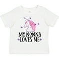 thumbnail image 3 of Inktastic My Nonna Loves Me Unicorn Girls Toddler T-Shirt, 3 of 5