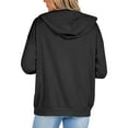 thumbnail image 4 of Weardear Women's Full Zip Up Lightweight Hoodies Oversize Thin Long Sleeve Casual Hooded Jackets with Pockets, 4 of 6