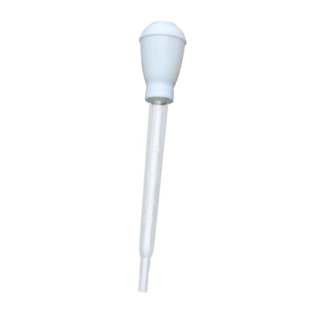 lingqin Aquarium Cleaning Tool, Vacuum Type, Fish Waste Removal, Pipette Shape, Clear PP white