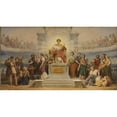 thumbnail image 2 of François-Edouard Picot 24x15 Black Ornate Framed Double Matted Museum Art Print Titled: The Triumph of the City of Paris (1842), 2 of 5
