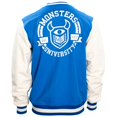 thumbnail image 3 of Mad Engine Monsters University Varsity Jacket Blue and White MU Logo Halloween Costume Cosplay, 3 of 7