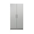 thumbnail image 5 of Prepac Elite 2-Door Freestanding Wardrobe Cabinet, 20" D x 32" W x 65" H, Light Gray, 5 of 14