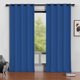 thumbnail image 1 of Blackout Cortinas, Juego de Cortinas Blackout de 52 x 96 Pulgadas con 2 Paneles, Cortinas Térmicas Aislantes Que Oscurecen la Habitación para el Recámara, Protección de Privacidad y Reducción de Ruid, 1 of 7