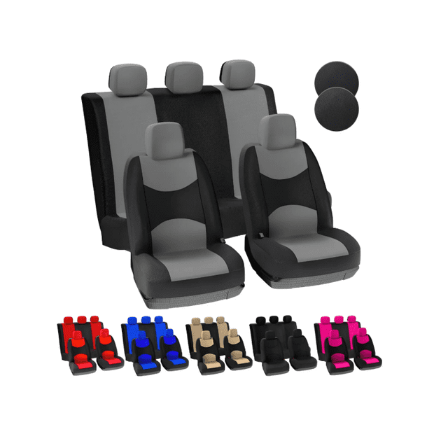 Funda Para Asiento Automóvil 10 Piezas color gris