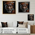 thumbnail image 4 of Designart "Portrait Of An Ebony Tribal Chief I" African Tribal Picture Framed Wall Art Prints, 4 of 5