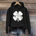 thumbnail image 2 of xixinqiwan Women's St. Patrick's Day Hooded Sweatshirts,Women Irish Slainte Hooded Shamrock Green Long Sleeve Shirt Festival Holiday Tops, 2 of 6