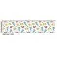 thumbnail image 2 of Ambesonne Cartoon Fabric by the Yard Upholstery, Seahorse Crabs Fish, 2 Yards, Teal Mustard Dark Coral, 2 of 4