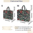thumbnail image 2 of FORMRS Womens Corduroy Tote Bag Crossbody Shoulder Handbag with Pocket, Green Christmas, 2 of 7