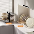 thumbnail image 3 of Pots and Pans Organizer, Multi-Layer Thickened Foldable Cookware Rack, Dual Use Horizontal & Vertical Placement, for Kitchen Cabinet & Countertop,White, 3 of 8