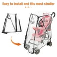 thumbnail image 3 of LOLIPPYY 1Set Black Peva Universal Stroller Rain Cover for Pets, 3 of 8
