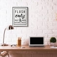 thumbnail image 3 of Flush Only Bathroom Sign Family Home Word Design XXL Framed Giclee Texturized Art by Daphne Polselli, 3 of 7