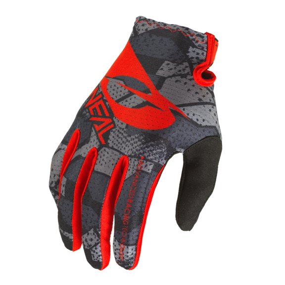 Oneal 2022 Matrix Camo Gloves - Black/Red - Small