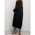 thumbnail image 3 of Womens Casual Long Cardigan Long Sleeve Open Front Sweater Coat Outerwear, 3 of 4