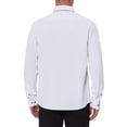 thumbnail image 3 of Men's Dress Shirt Casual Business Long Sleeve Button Down Shirts M White, 3 of 6