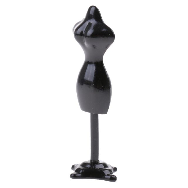 1:12 Dollhouse Miniatura Modelo Femenino Ropa Stents Ropa Holder Habitaciones Accesorios Negro Sunnimix Dentaduras miniatura Dollhouse