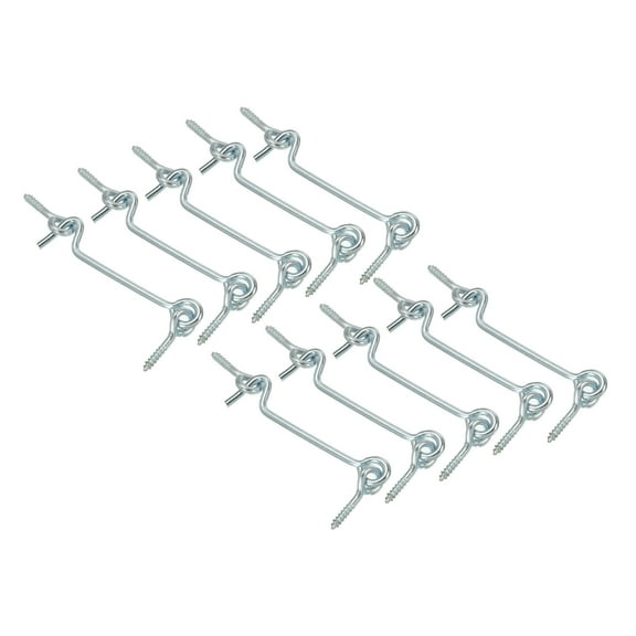 Uxcell 3 Inch Barn Door Latch, 24 Pack Carbon Steel Sliding Door Cabin Hook Eye Latch Lock with Mounting Screws