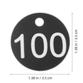 thumbnail image 2 of 100pcs Plastic Number Tags For Organization Identification Numbered Key Tags Round Key Id Tags Number Tags Marking Hang Tags, 2 of 7