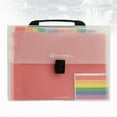 thumbnail image 2 of MRLESS 13-Pocket A4 Expanding Accordion File Folder with Buckle Closure and Carry Handle, Plastic Document Organizer, 2 of 8