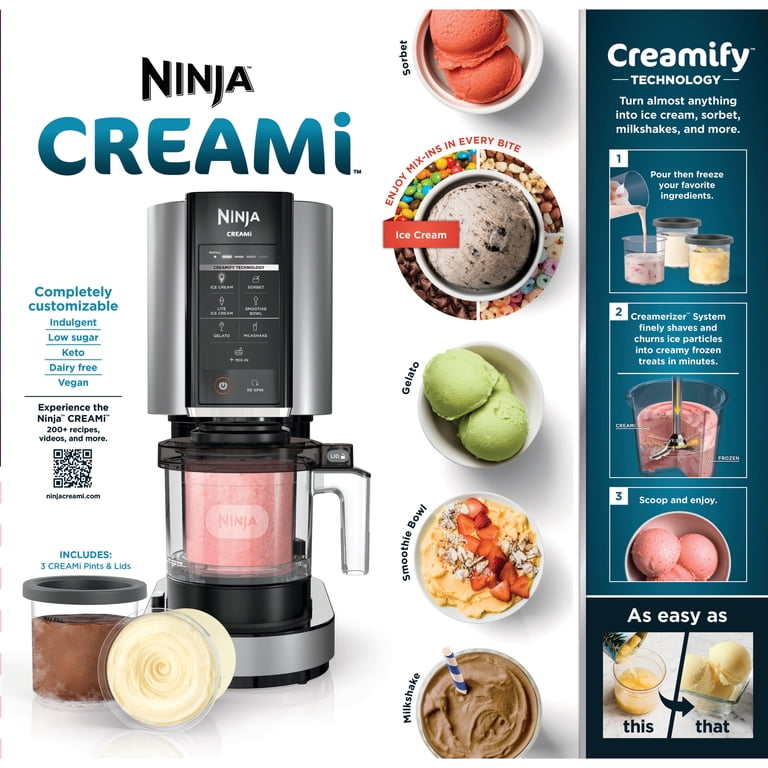 キッチン家電 Ninja CREAMi NC301HWH Amazon.com: Ninja NC301 CREAMi Ice Cream Maker, for Gelato, Mix