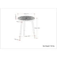 thumbnail image 5 of Sherbourne 17 inch Wide Metal Side Table in Gray, 5 of 7