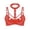 Red, variant on Lingerie For Women Top Pvc Leather Bustier Corset Hanging Neck Solid Color Seductive Nightwear Couples Sleep Wear