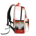 thumbnail image 3 of Xecao Watermelon Gnome Backpack, a stylish and functional choice for both men and women, is the perfect basic bookbag for college, work, or travel, 3 of 5
