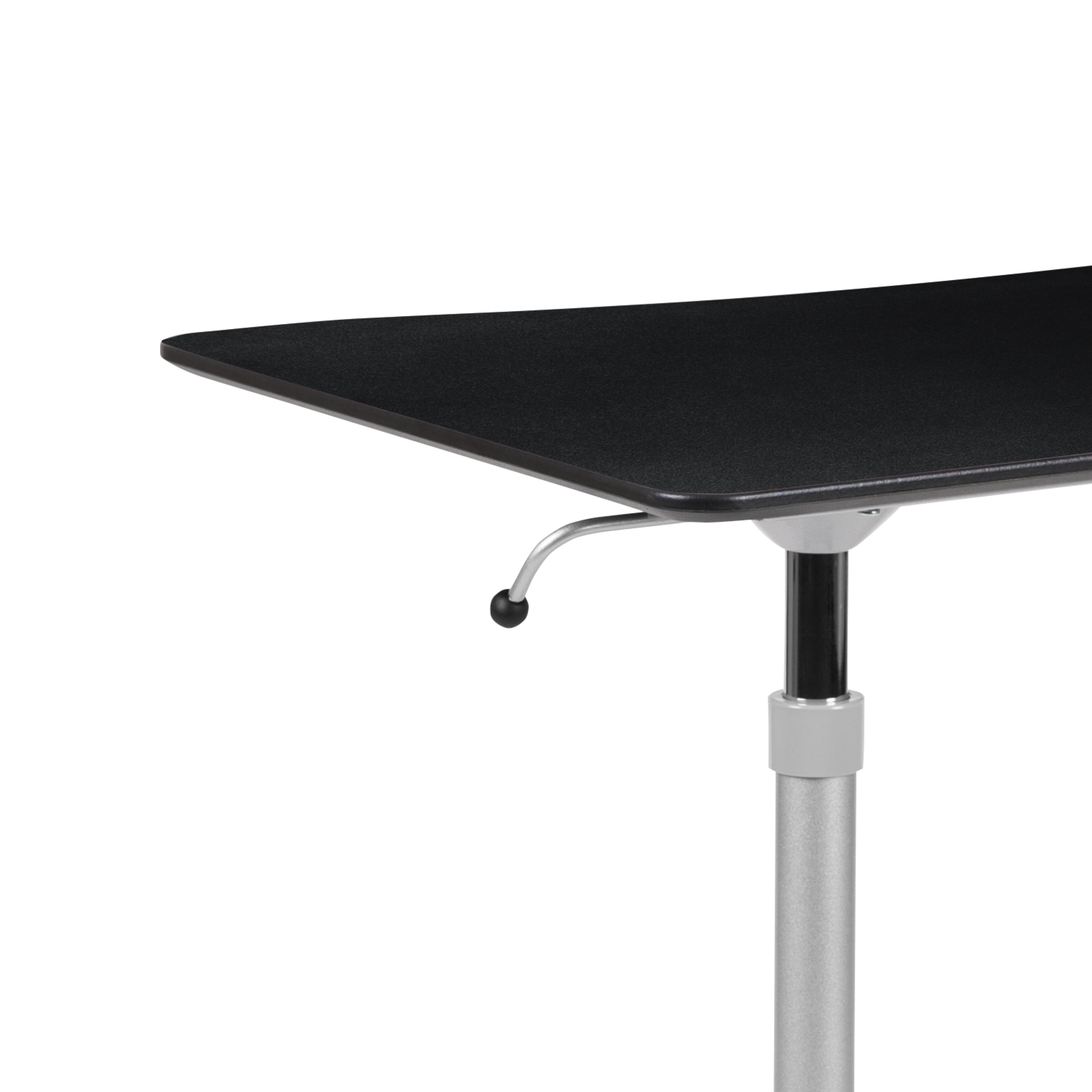 Emma + Oliver Sit-Down, Stand-Up Black Ergonomic Computer Desk - Standing Desk