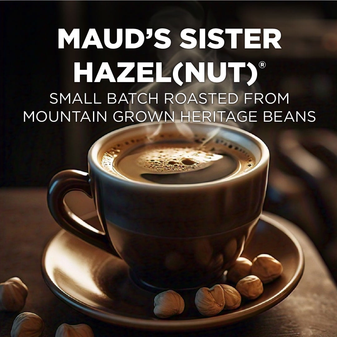 Maud's Sweet Hazelnut Medium Roast Coffee Pods, Sister Hazelnut, Compatible w/ K-Cup Brewers, 100ct