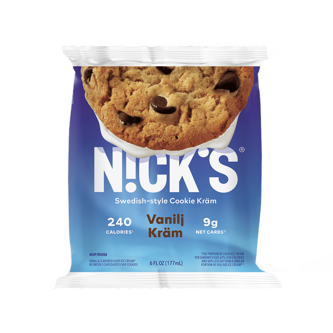 NICK'S Light Ice Cream Vanilj Cookie Kram