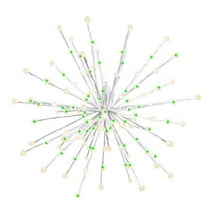Celebrations LED Green/White Starlight Burst 16 in. Hanging Decor